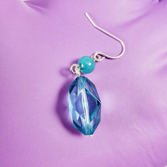 Multicolor Beaded Silver Illusion Necklace Set w/ Matching Earrings – Jewelry - Picture 5 of 7